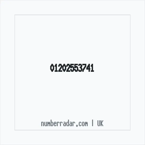 Reverse number check for +44 1202 553741 — who called me?