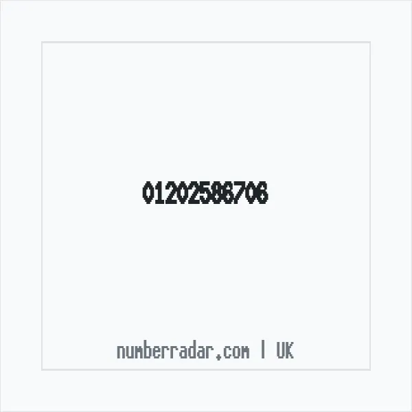 Reverse number check for +44 1202 586706 — who called me?