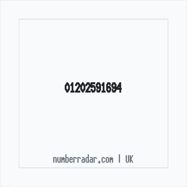 Reverse number check for +44 1202 591694 — who called me?