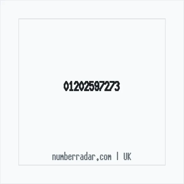 Reverse number check for +44 1202 597273 — who called me?