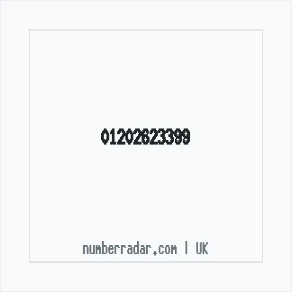 Reverse number check for +44 1202 623399 — who called me?