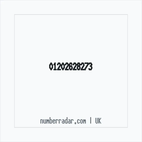 Reverse number check for +44 1202 628273 — who called me?