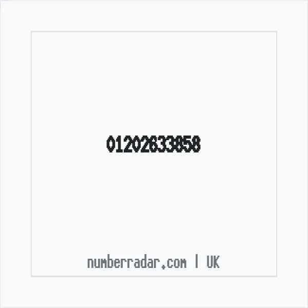 Reverse number check for +44 1202 633858 — who called me?