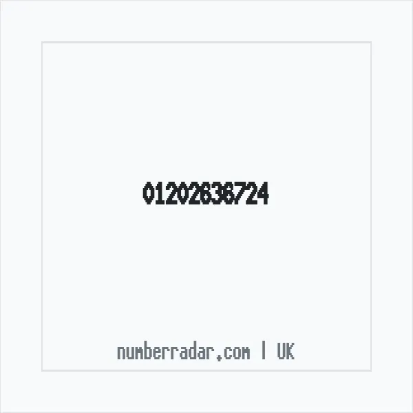Reverse number check for +44 1202 636724 — who called me?
