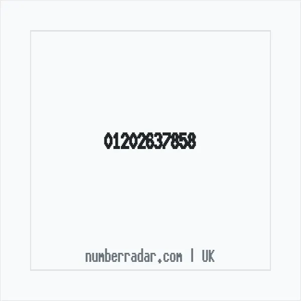 Reverse number check for +44 1202 637858 — who called me?