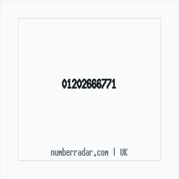 Reverse number check for +44 1202 666771 — who called me?