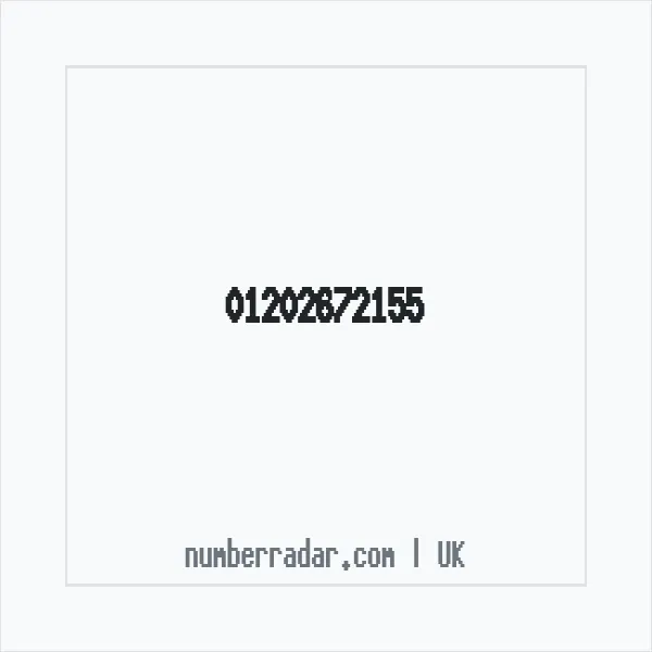 Reverse number check for +44 1202 672155 — who called me?