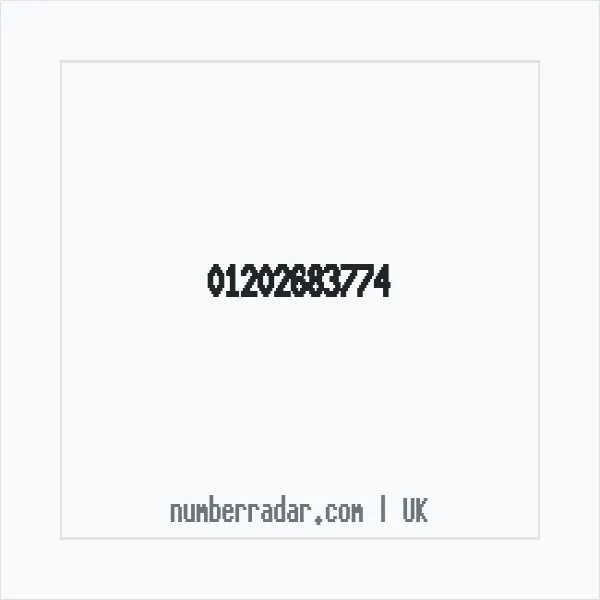 Reverse number check for +44 1202 683774 — who called me?