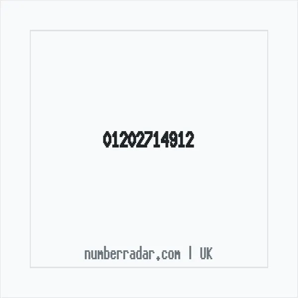 Reverse number check for +44 1202 714912 — who called me?