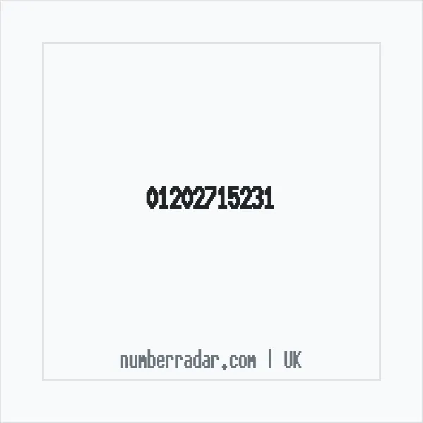 Reverse number check for +44 1202 715231 — who called me?