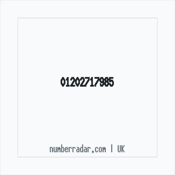 Reverse number check for +44 1202 717985 — who called me?