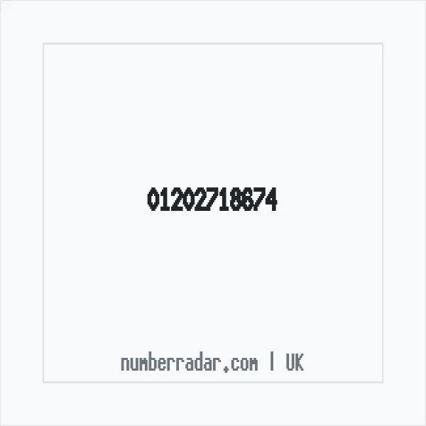Reverse number check for +44 1202 718674 — who called me?