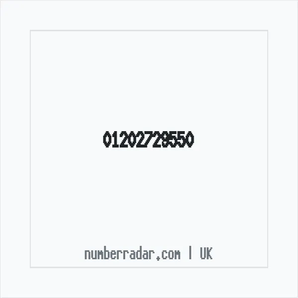 Reverse number check for +44 1202 729550 — who called me?