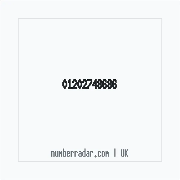 Reverse number check for +44 1202 748686 — who called me?