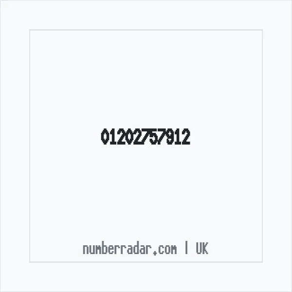 Reverse number check for +44 1202 757912 — who called me?