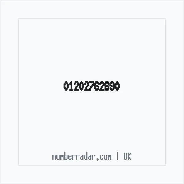 Reverse number check for +44 1202 762690 — who called me?