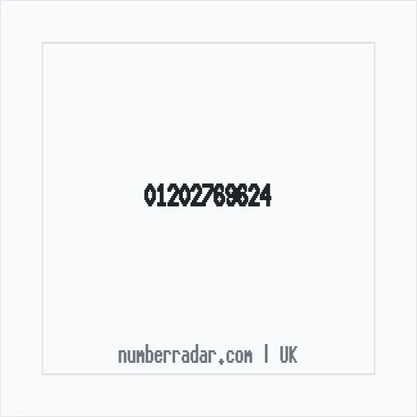 Reverse number check for +44 1202 769624 — who called me?