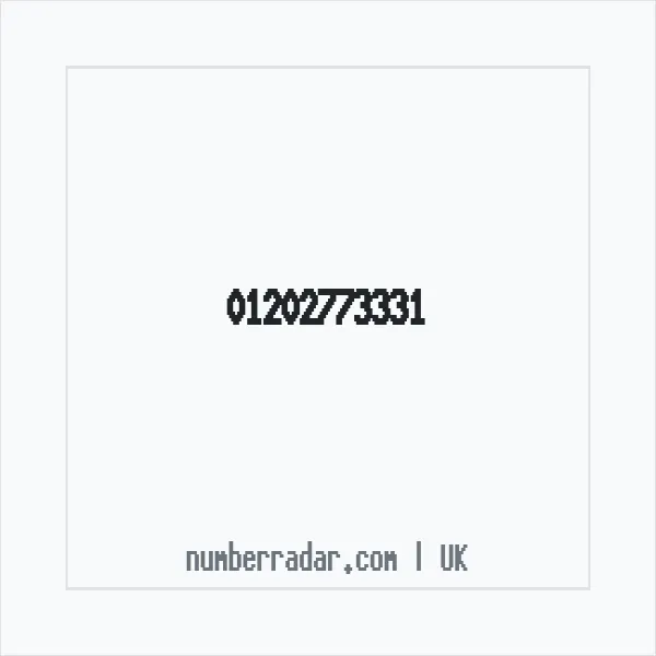 Reverse number check for +44 1202 773331 — who called me?