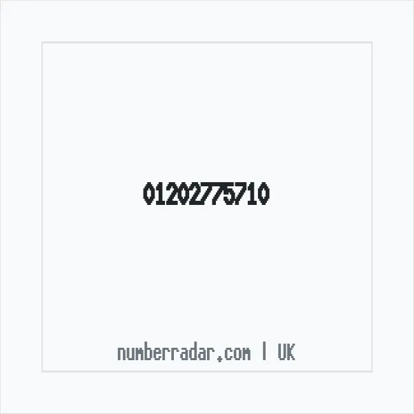 Reverse number check for +44 1202 775710 — who called me?