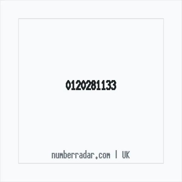 Reverse number check for +44 120281133 — who called me?