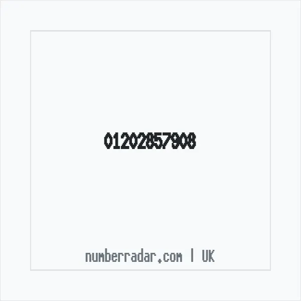 Reverse number check for +44 1202 857908 — who called me?
