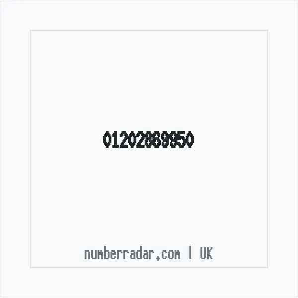 Reverse number check for +44 1202 869950 — who called me?