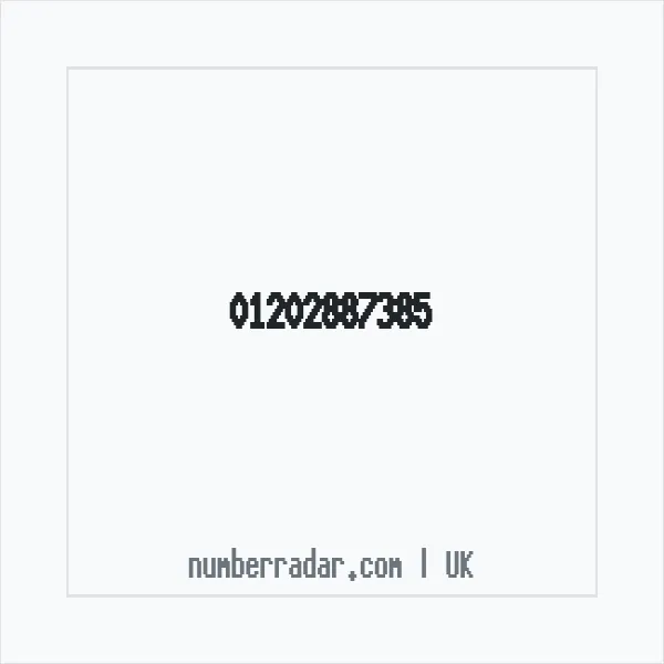 Reverse number check for +44 1202 887385 — who called me?