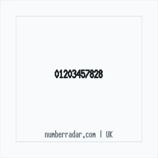 Reverse number check for +44 1203 457828 — who called me?