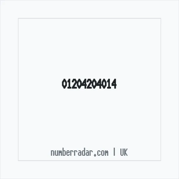 Reverse number check for +44 1204 204014 — who called me?