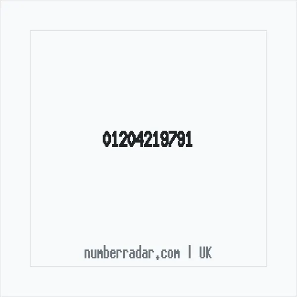 Reverse number check for +44 1204 219791 — who called me?