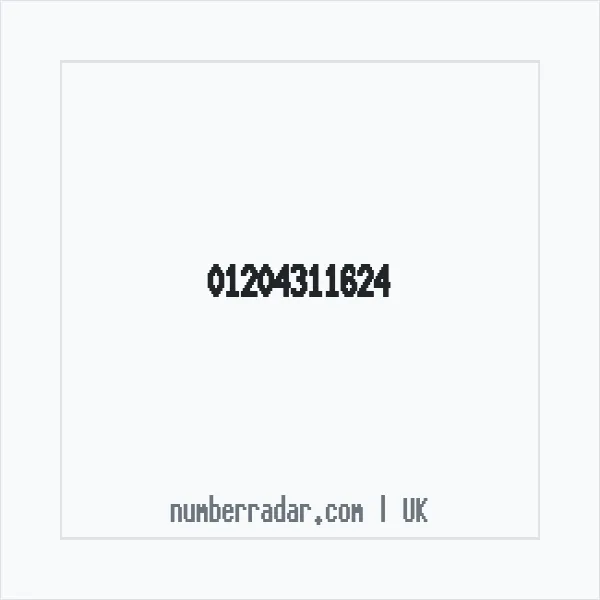 Reverse number check for +44 1204 311624 — who called me?