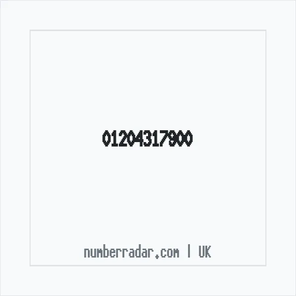 Reverse number check for +44 1204 317900 — who called me?