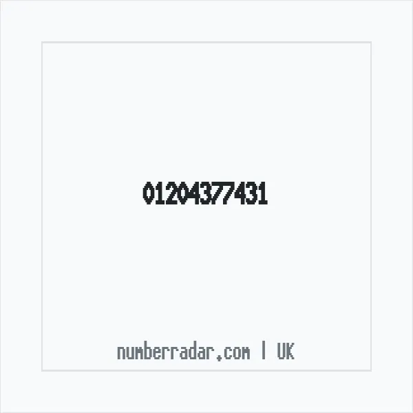 Reverse number check for +44 1204 377431 — who called me?