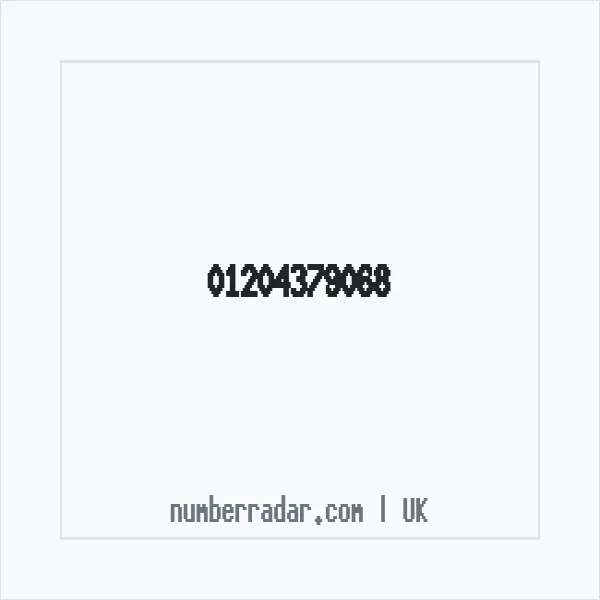 Reverse number check for +44 1204 379068 — who called me?