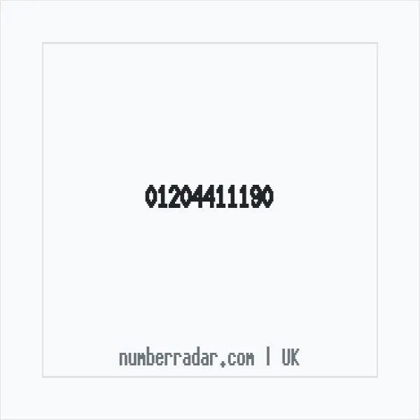 Reverse number check for +44 1204 411190 — who called me?