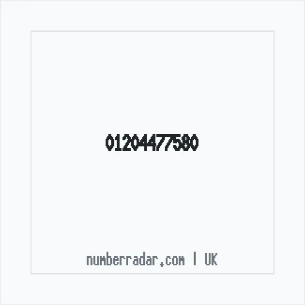 Reverse number check for +44 1204 477580 — who called me?