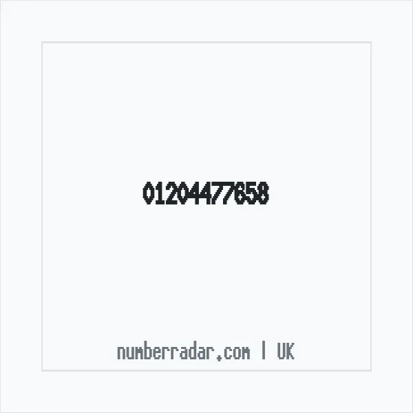 Reverse number check for +44 1204 477658 — who called me?