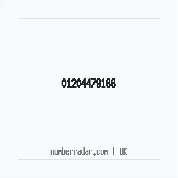 Reverse number check for +44 1204 479166 — who called me?
