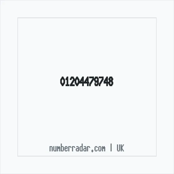 Reverse number check for +44 1204 479748 — who called me?