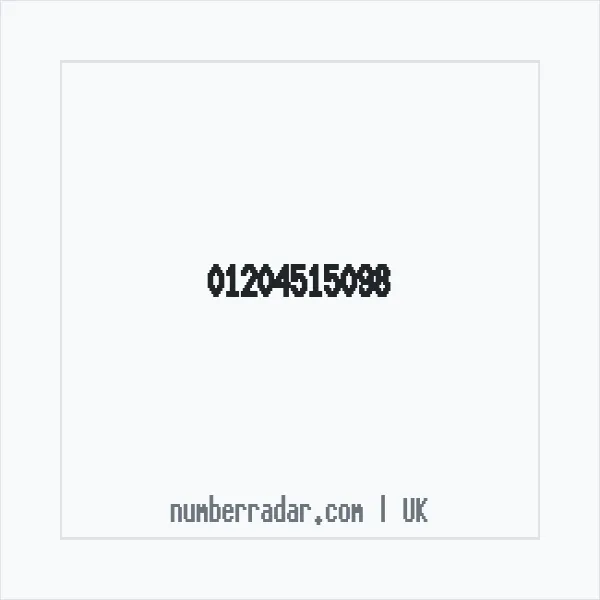 Reverse number check for +44 1204 515098 — who called me?