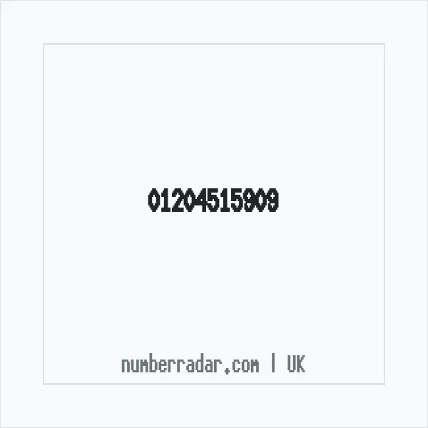 Reverse number check for +44 1204 515909 — who called me?