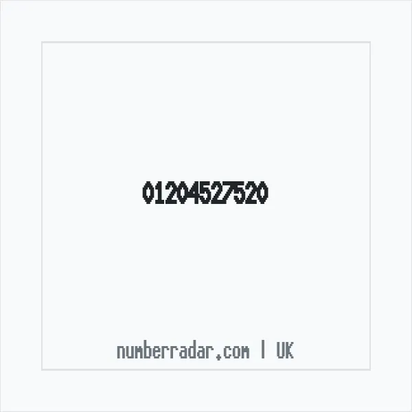 Reverse number check for +44 1204 527520 — who called me?