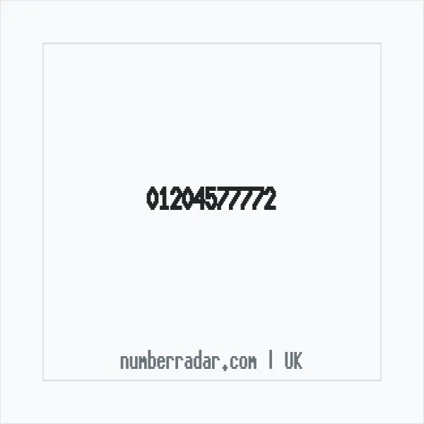 Reverse number check for +44 1204 577772 — who called me?