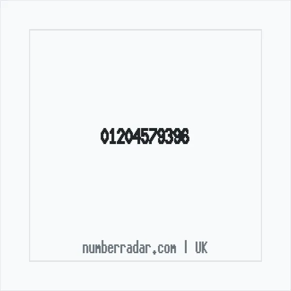 Reverse number check for +44 1204 579396 — who called me?