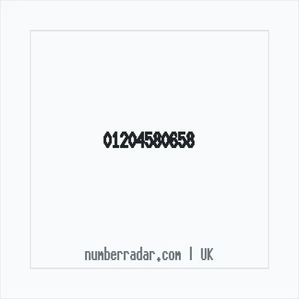 Reverse number check for +44 1204 580658 — who called me?
