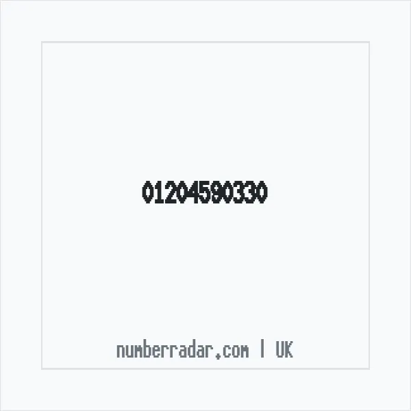 Reverse number check for +44 1204 590330 — who called me?