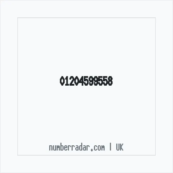 Reverse number check for +44 1204 599558 — who called me?