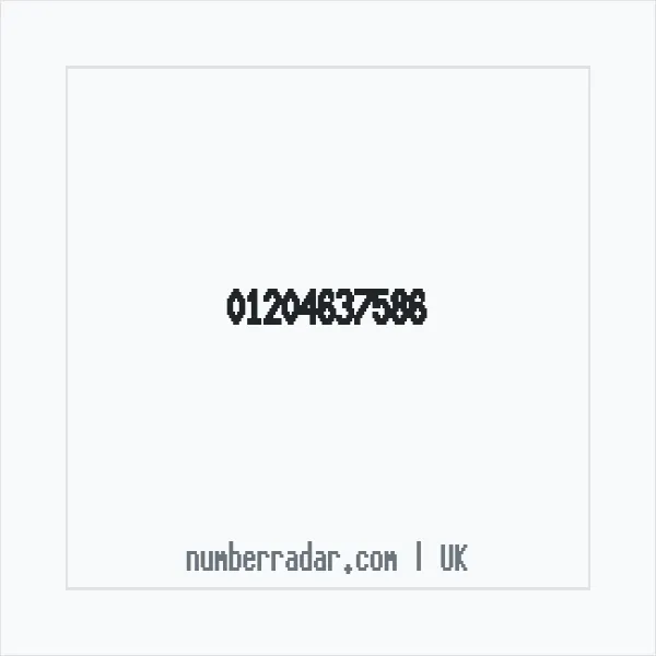 Reverse number check for +44 1204 637586 — who called me?