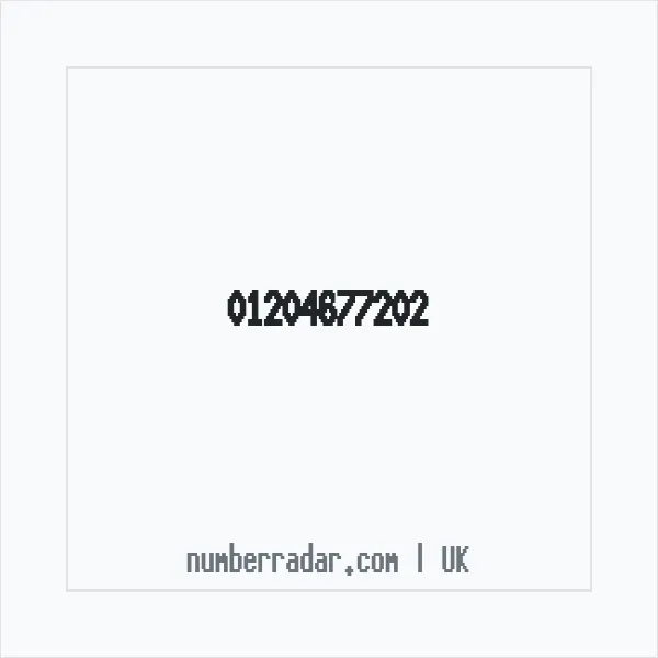 Reverse number check for +44 1204 677202 — who called me?