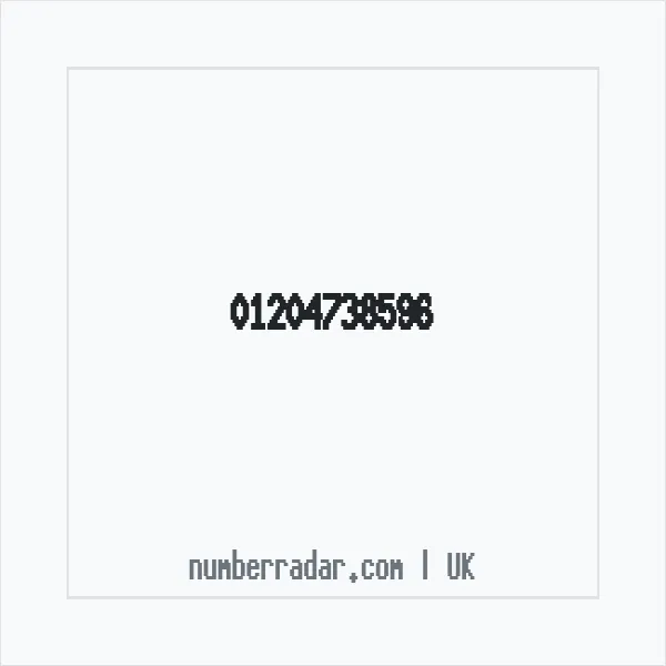 Reverse number check for +44 1204 738596 — who called me?